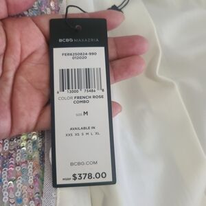 BCBGMaxAzria French Rose Combo Dress